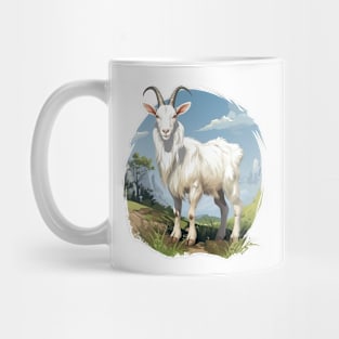 White Goat Mug